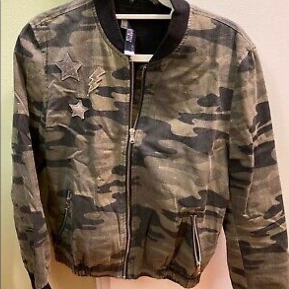 Zara Basic Dept Denim Z1975 Camo Jacket Size M - Picture 2 of 4